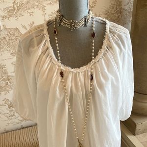 Sundance Blouse, Sz XLG, white, new with tags.